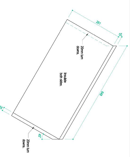 648.261 Air Deflector with 20mm turn down