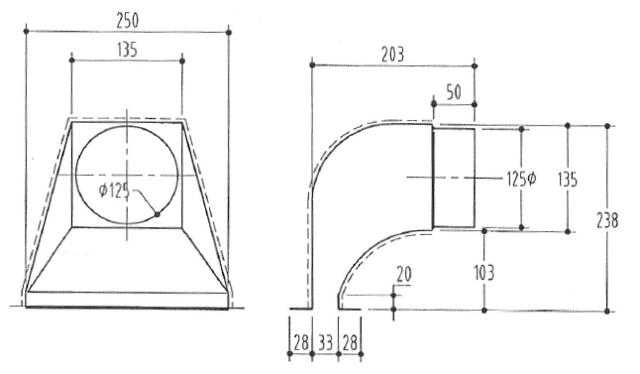 250.30 1/125mm Angular Adapt Rm0.4 Ins For Single 