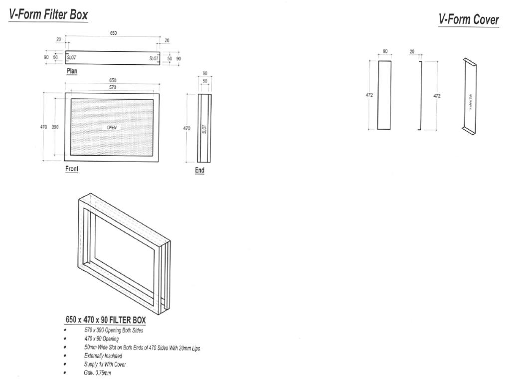 V-Form Filter 460 x 640 x 45
