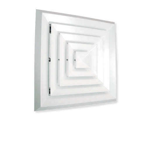 225.225 Bevel Edge 4Way Fixed Diffuser Metal White