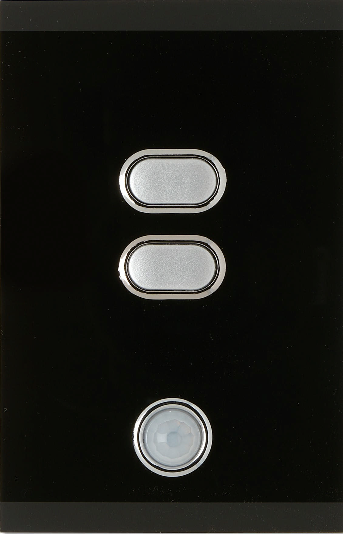 iLight Wireless Light Switch 2 Button Black