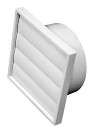 ExhGravityVent Suit 150mm DuctLouvre Face 200mm SQ