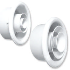 400mm Jet Diffuser Aluminium White 