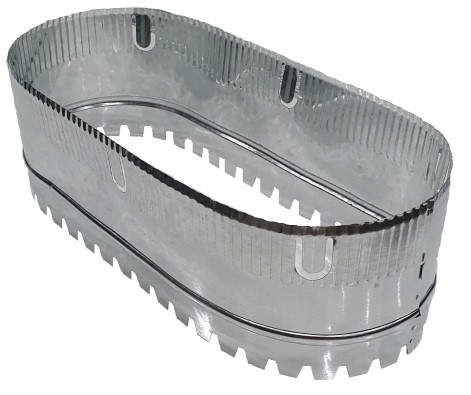 450mm Oval Metal S/C 190 mm . 595 mm