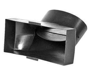300.100-200 Oval Boot Plastic 45 Deg Pop