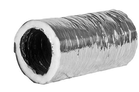 400mm Silverflex Duct R1.0 6m Compressed