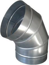 125mm Spiroduct Bend 45 Deg