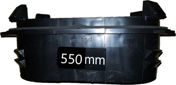 Clip-In Spigot For Ductboard 550  mm