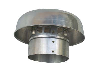 Mushroom Cowl Alum. 250mm Dia c/w BAL Mesh 