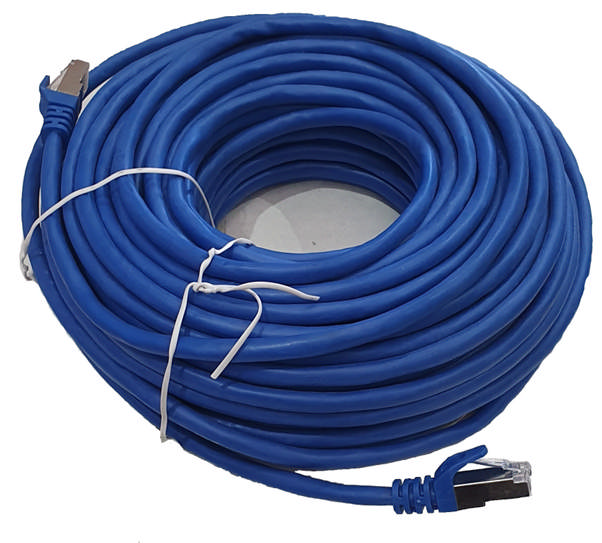 12Mt Cat 5E Screen Control Cable Blue Shield